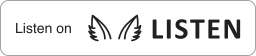 English: Listen on LISTEN（白地）